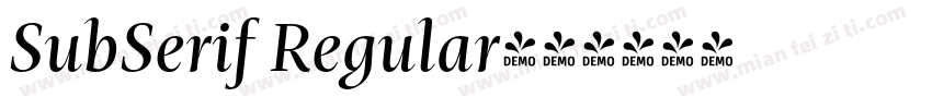 SubSerif Regular字体转换